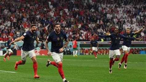 Mondial 2022 La France élimine Le Maroc Et Se Qualifie Pour Une 2e Finale Consécutive