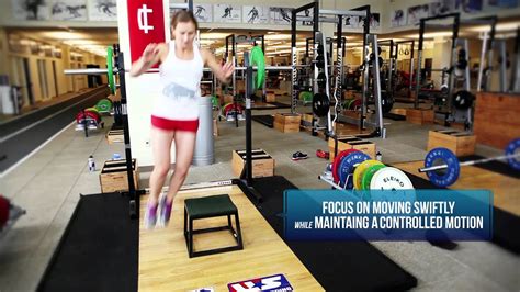 Preseason Ski Workout Lateral Box Jumps With Us Ski Team Mogul Skier