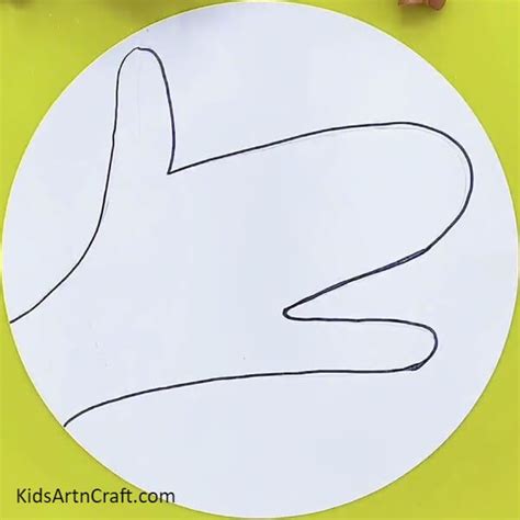 Easy Dog Hand outline Drawing Tutorial For Kids - Kids Art & Craft