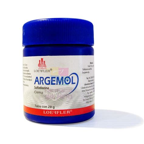 Argemol Sulfadiazina De Plata Crema 28 G Farmacia Del Niño