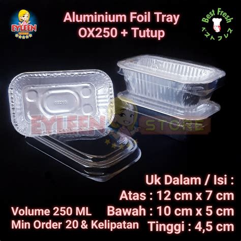 Jual Aluminium Foil Tray Ox Ox Tutup Shopee Indonesia