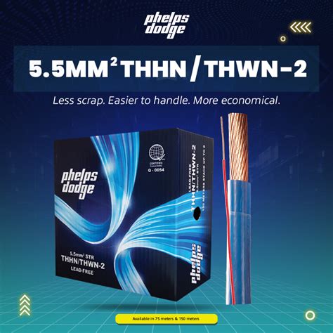 Phelps Dodge Thhn Thwn Mm Awg M Building Wire Shopee