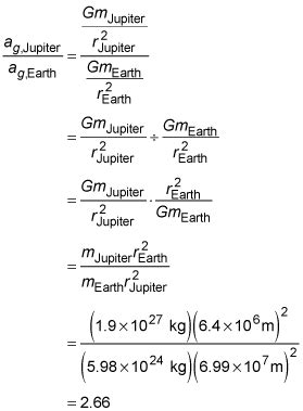 Gravitational Acceleration Formula