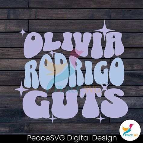 Vintage Olivia Rodrigo GUTS Album SVG Graphic Design File PeaceSVG