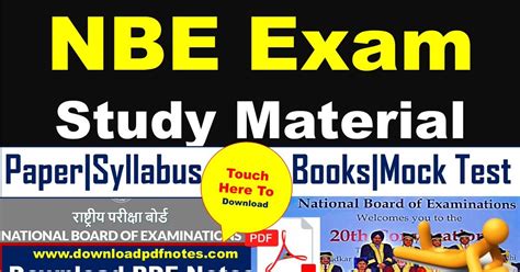 Study Material NBE Syllabus Practice Sets Papers Book And Mock Test