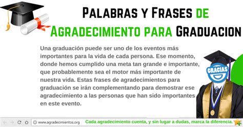 Palabras De Agradecimiento De Graduación Ejemplos 2025