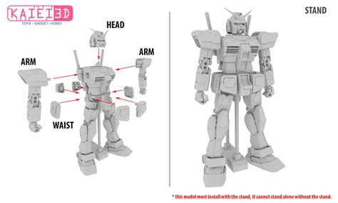 1 Per 20 Scale Gundam Rx78 2 3d Model 3d Printable Cgtrader