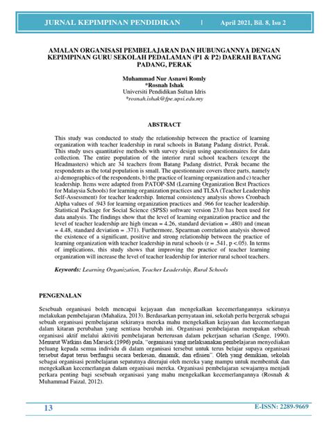 Jurnal Kepimpinan Pendidikan Pdf Scientific Method Science