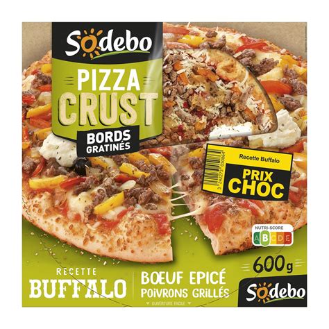 Sodebo Pizza Crust Recette Buffalo Boeuf Pic Poivrons Grill S G