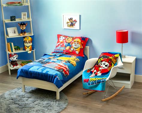 Paw Patrol 4 Piece Toddler Bedding Blanket Bundle Set