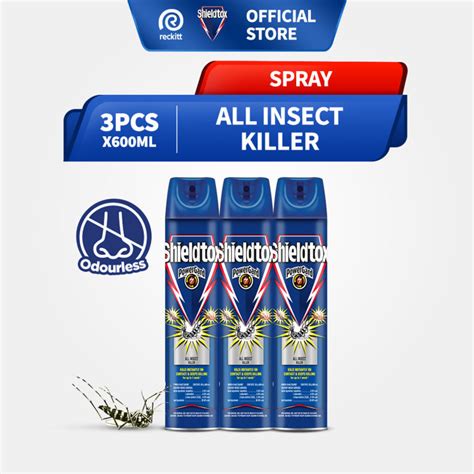 Bundle Of 3 Shieldtox Odourless All Insect Killer PowerGard Spray