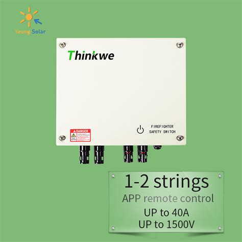 Thinkwe Solar PV Array Level Rapid Shutdown 1 10 Strings Firefighter