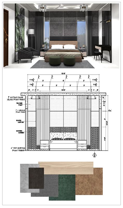 False Ceiling 2d Drawings Of Bedrooms And Drawing Room Are Given In