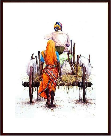Indian Farmer Painting