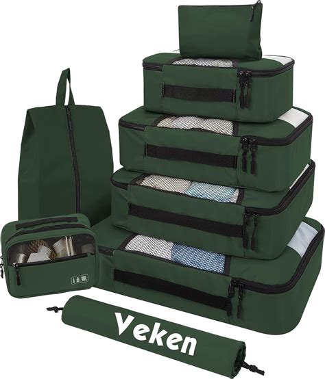 Amazon Set Of Various Colored Packing Cubes For Carry On