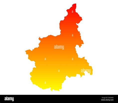 Map Of Piedmont Stock Photo Alamy