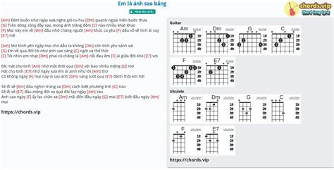 Chord Em Là ánh Sao Băng Hoài An Trẻ Tab Song Lyric Sheet Guitar Ukulele Chords Vip