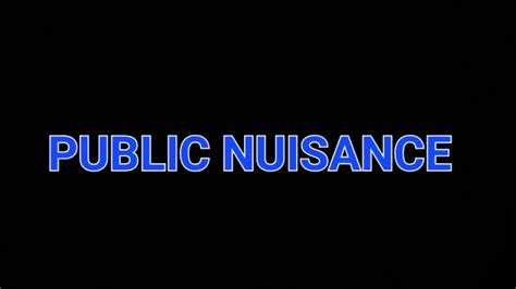 SECTION 268 TO 290 IPC CHAPTER 14 IPC PUBLIC NUISANCE YouTube