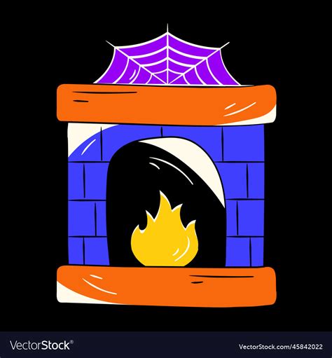 Fireplace Royalty Free Vector Image - VectorStock