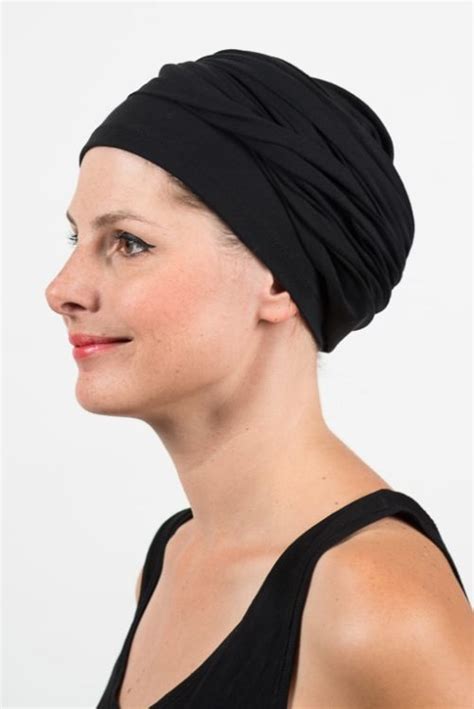 Turban Pour Chimioth Rapie Facile Mettre Foudre Noir