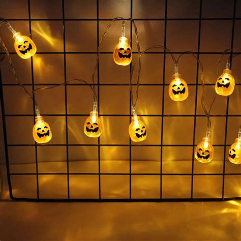 Halloween Pumpkin Led String Light M Hanging Skull Led Lanterns