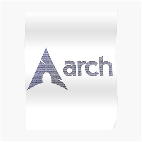 Arch Linux Poster For Sale By Byrosalinda Redbubble