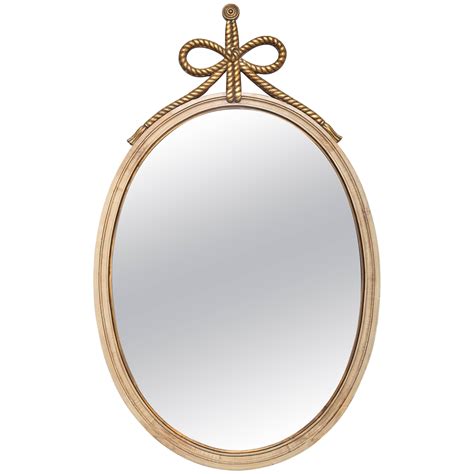 Oval Light And Dark Gilded Wall Mirror For Sale At 1stDibs