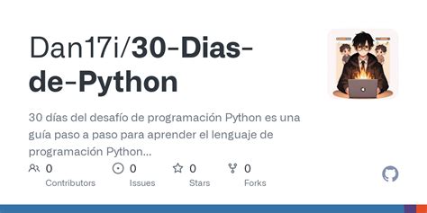 Github Dan I Dias De Python D As Del Desaf O De Programaci N