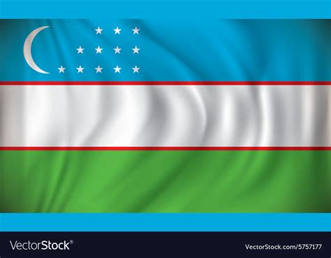 Flag Of Uzbekistan Royalty Free Vector Image VectorStock