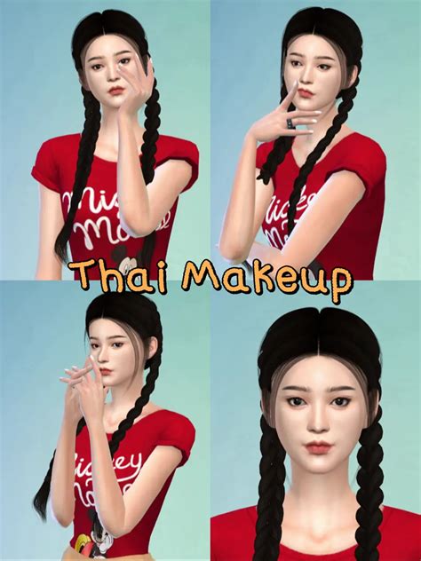 แต่ง Makeup 4 สัญชาติ ผ่านตัวละครเกม The Sim 4 🎮 แกลเลอรีที่โพสต์โดย หนีลูกไปเที่ยว Lemon8