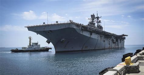 Bonhomme Richard Arrives In Okinawa For Port Visit Support To White