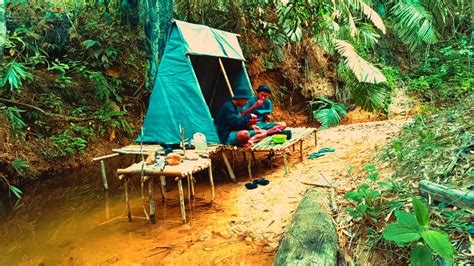 Camping Kembali Lagi Ke Selter Atas Sungai Dan Memasak Lengkitang Tutut