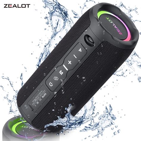 Zealot Altavoz Bluetooth Port Til S49pro Reproductor De M Sica Inal Mbrico Con Luz Rgb 20w