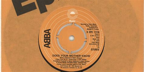 Abba Does Your Mother Know 4pr Uk 7 Vinyl —