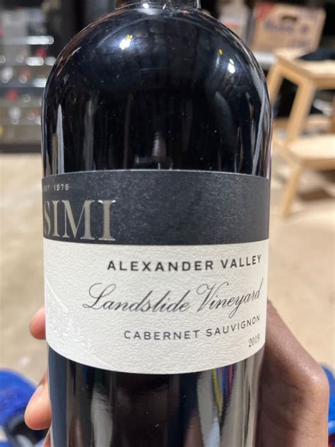 2019 Simi Cabernet Sauvignon Landslide Vineyard USA California