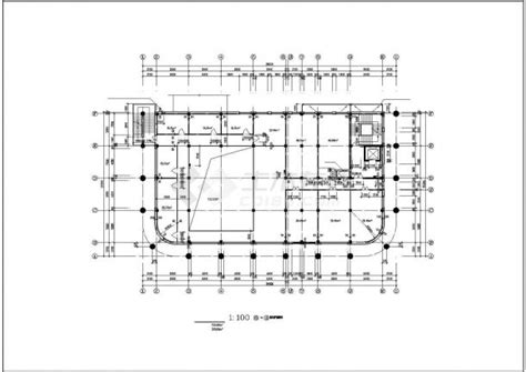 某检察院办公楼cad施工图办公建筑土木在线