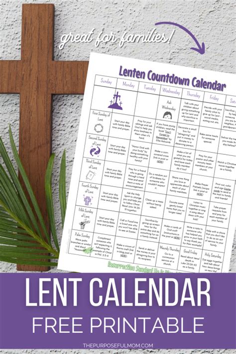 Printable Lenten Calendar