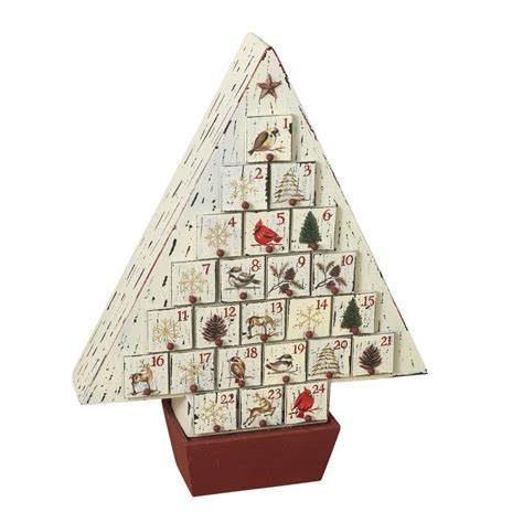 Wooden Christmas Tree Countdown Calendar