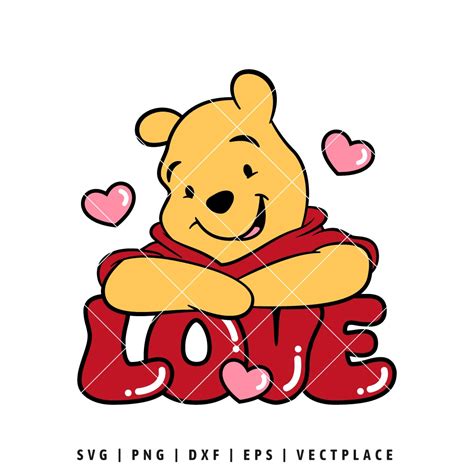 Winnie The Pooh Valentine Svg Vectplace