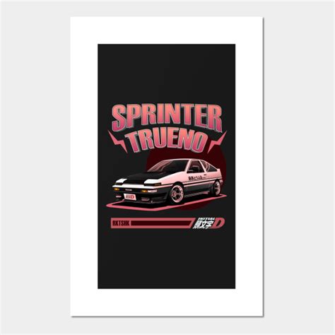 Initial D Tofu Toyota Ae Trueno Initial D Posters And Art Prints