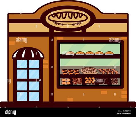 Bakery Food Cartoon Stock Vector Image Art Alamy