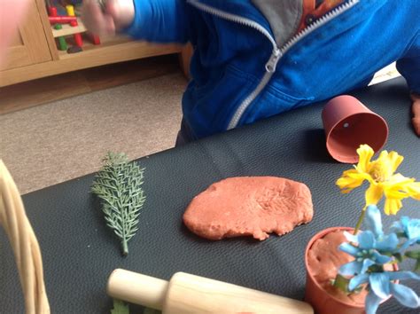 Pre-school Play: Playdough, flowers and seeds.....