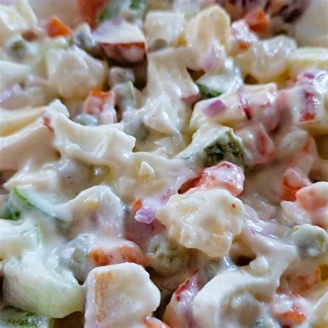 Classic Polish Sa Atka Jarzynowa Creamy Polish Salad Seasonal Flavours