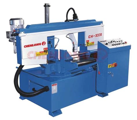 CHENLONG Semi Automatic Mitre Cutting Band Saw Machine