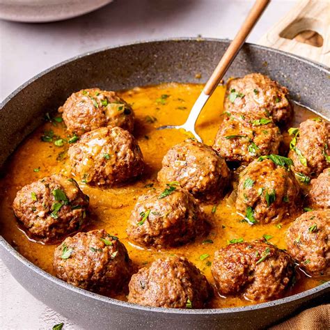 Meatballs And Gravy Skillet Or Oven