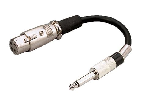 Monacor Mono 6 3 Mm Jack XLR Adapter