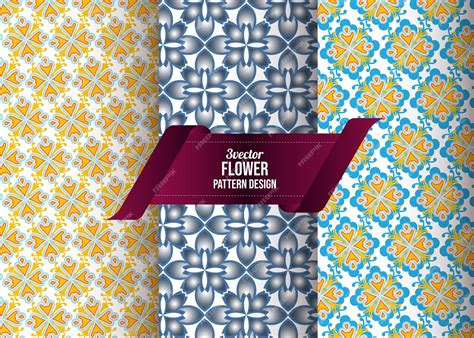 Premium Vector A Vector Set Of Patterns For A Flower