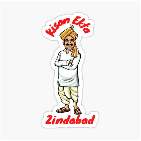 Kisan Ekta Zindabad Sticker For Sale By DigitalSantino Redbubble