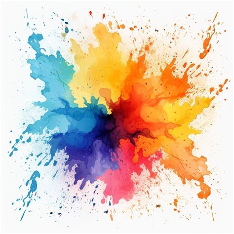 Premium Ai Image Vector Hand Painter Colors Watercolor Stain Texture