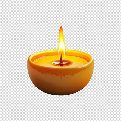 Premium Psd Candle Isolated On White